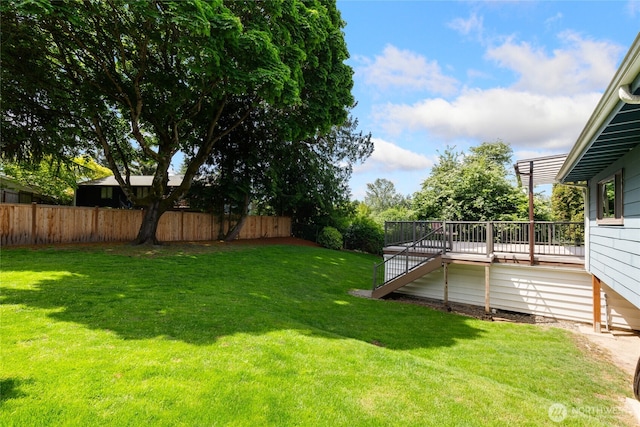 229 S 171st St, Burien, WA 98148 - view of yard featuring stairway and a deck