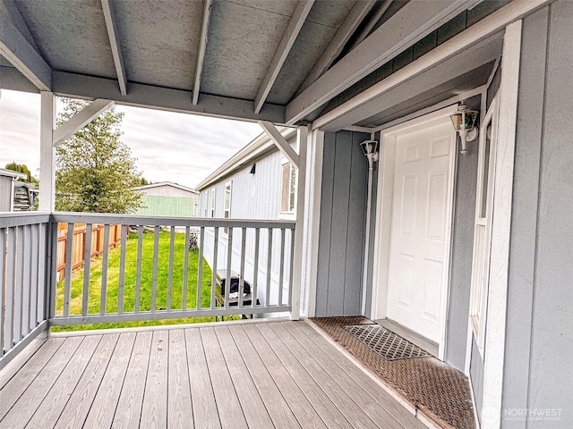 700 N Reed St Unit 72, Sedro Woolley, WA 98284 - deck featuring a lawn