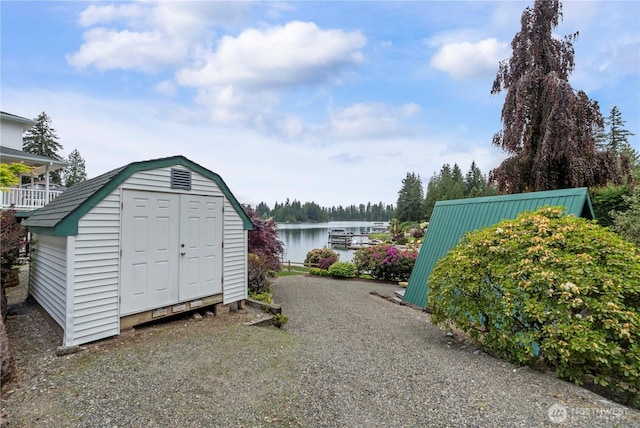4217 Lakeridge Dr E, Lake Tapps, WA 98391 - view of shed with a water view