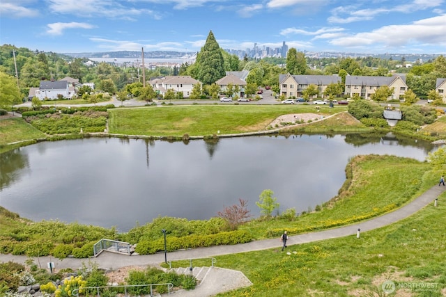 bird's eye view of a large body of water