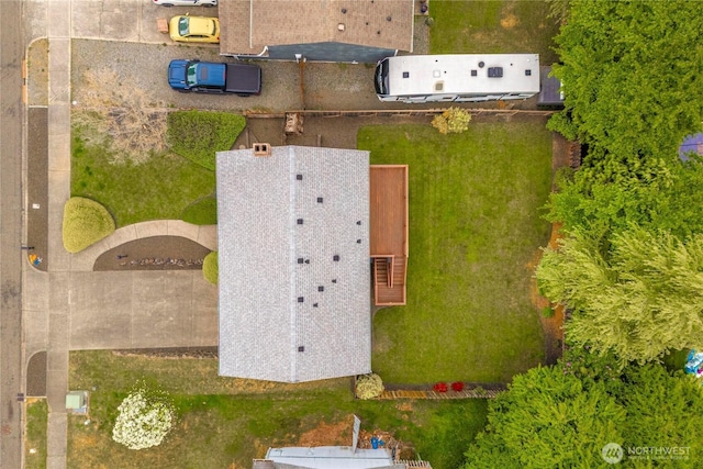 view from above of property