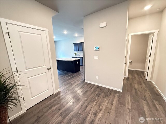 18708 108th Ave SE, Puyallup, WA 98374 - corridor featuring dark wood-style floors and baseboards