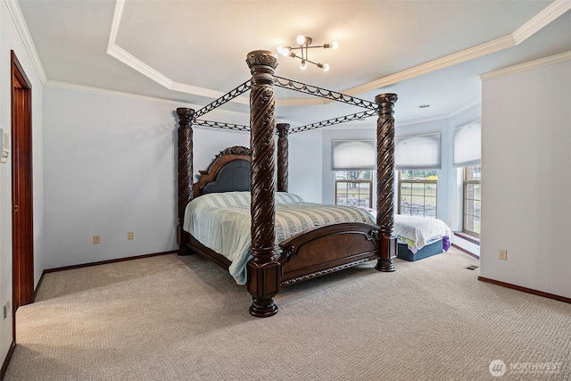 16915 32nd Ave E, Tacoma, WA 98446 - carpeted bedroom featuring crown molding and baseboards