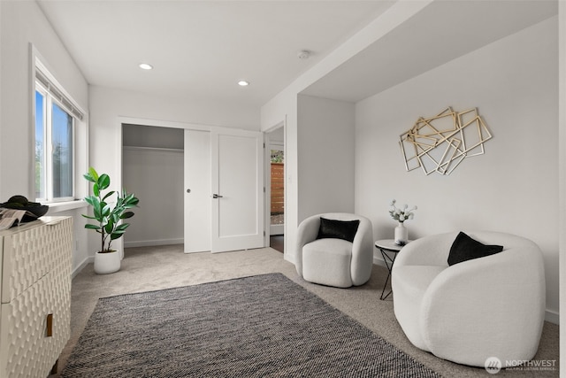 5903 19th Ave S, Seattle, WA 98108 - sitting room with carpet floors and recessed lighting