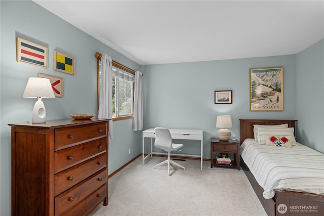 8484 NE County Park Rd, Bainbridge Island, WA 98110 - bedroom with light colored carpet and baseboards