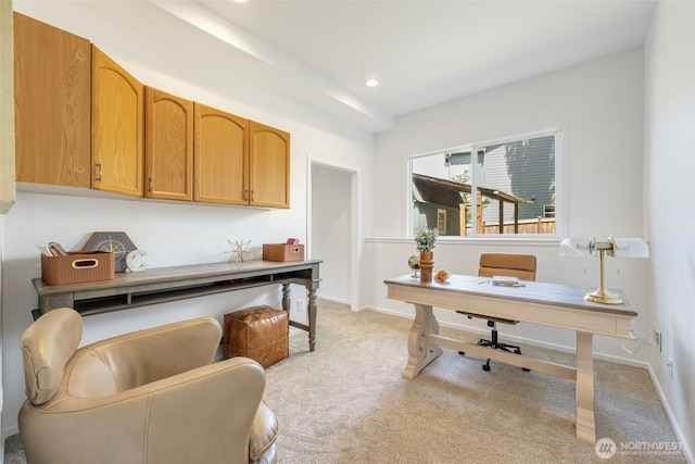 20347 86th Pl NE, Bothell, WA 98011 - home office featuring light carpet and recessed lighting