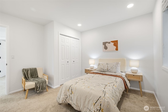 20347 86th Pl NE, Bothell, WA 98011 - bedroom with carpet floors, a closet, baseboards, and recessed lighting