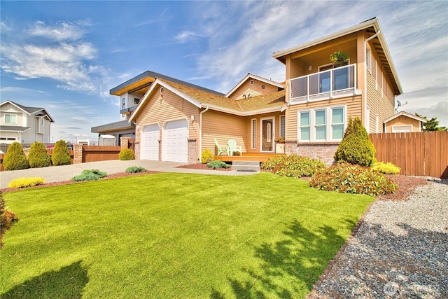 4020 Mayne Ln, Ferndale, WA 98248 - view of front of home with brick siding, a garage, and driveway
