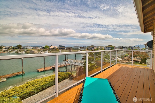 4020 Mayne Ln, Ferndale, WA 98248 - deck with a water view and a residential view