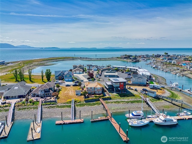 4020 Mayne Ln, Ferndale, WA 98248 - bird's eye view of a nearby body of water and numerous boat docks