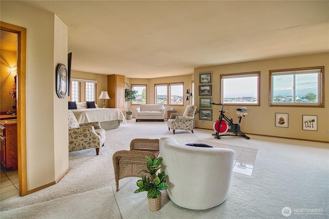 4020 Mayne Ln, Ferndale, WA 98248 - living area with carpet flooring and baseboards