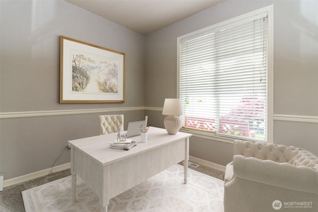 3612 Spyglass Dr NE, Tacoma, WA 98422 - home office with baseboards and carpet
