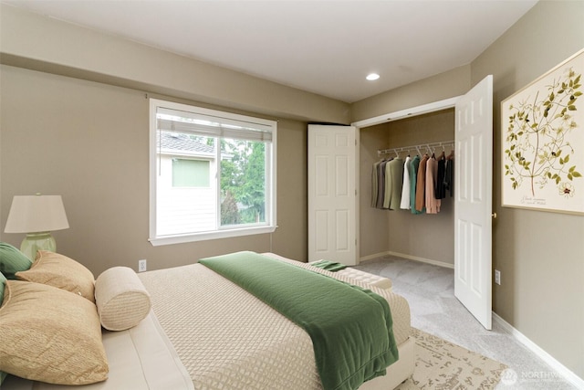 3612 Spyglass Dr NE, Tacoma, WA 98422 - bedroom featuring carpet, baseboards, a closet, recessed lighting, and a spacious closet