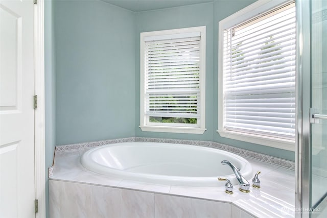 3612 Spyglass Dr NE, Tacoma, WA 98422 - bathroom with a bath and a shower stall