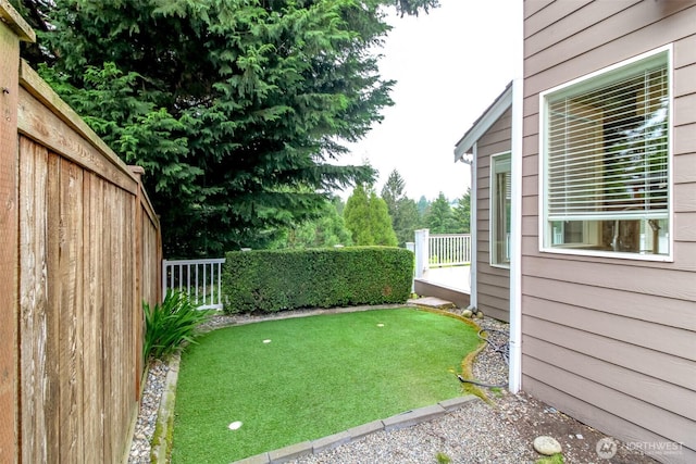 3612 Spyglass Dr NE, Tacoma, WA 98422 - fenced backyard with a putting area