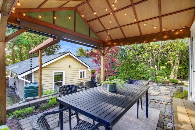 7508 13th Ave SW, Seattle, WA 98106 - view of patio / terrace featuring outdoor dining area and a gazebo