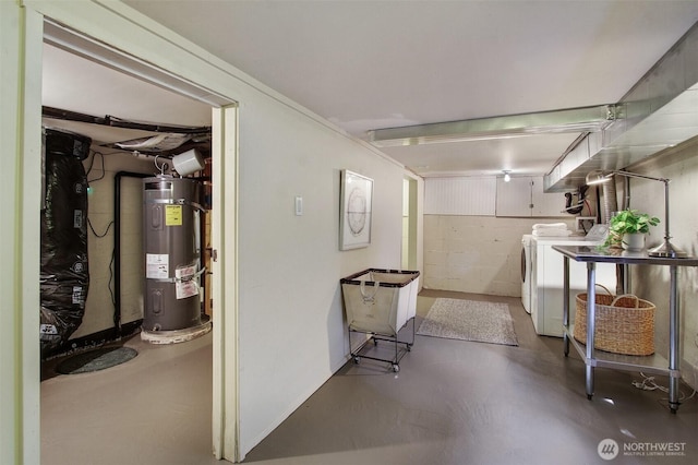 7508 13th Ave SW, Seattle, WA 98106 - finished below grade area with water heater, separate washer and dryer, and concrete block wall