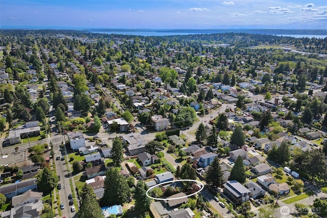 7508 13th Ave SW, Seattle, WA 98106 - aerial view of property and surrounding area with nearby suburban area and a nearby body of water