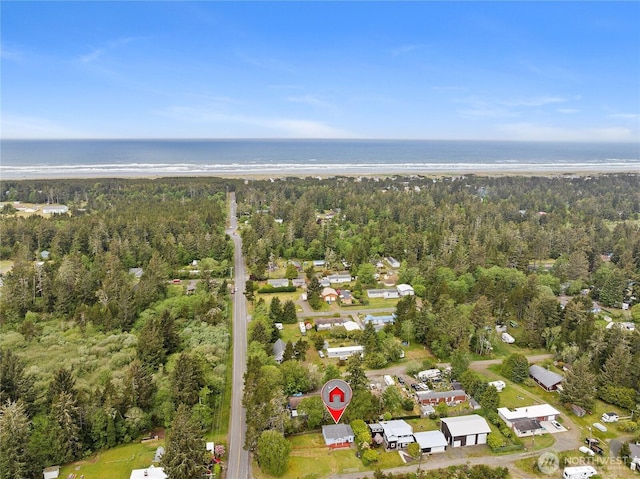 2019 Joe Johns Rd, Ocean Park, WA 98640 - aerial overview of property's location featuring a heavily wooded area and a nearby body of water