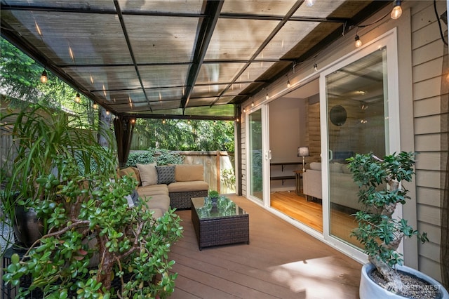 4877 167th Ave SE, Bellevue, WA 98006 - deck with an outdoor living space