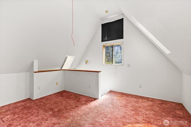44119 Fir Rd, Gold Bar, WA 98251 - bonus room with a skylight, carpet floors, and lofted ceiling