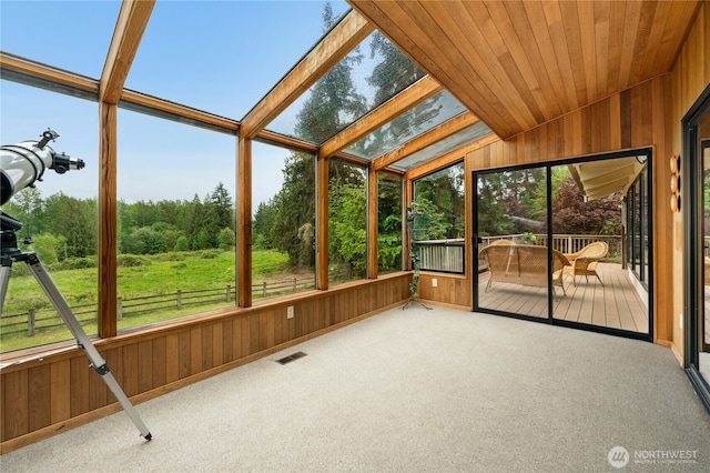 10410 260th St E, Graham, WA 98338 - unfurnished sunroom with vaulted ceiling