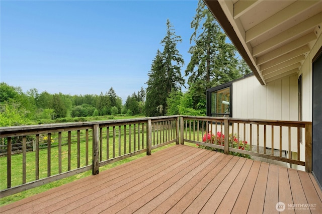 10410 260th St E, Graham, WA 98338 - wooden deck with a yard