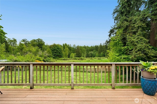 10410 260th St E, Graham, WA 98338 - wooden terrace featuring a yard