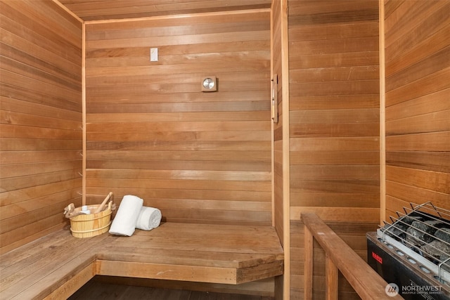 464 7th Ave, Fox Island, WA 98333 - relaxing sauna with wood walls