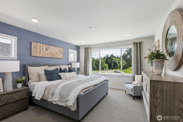 10812 43rd Ave SE, Everett, WA 98208 - bedroom featuring baseboards, carpet floors, and recessed lighting