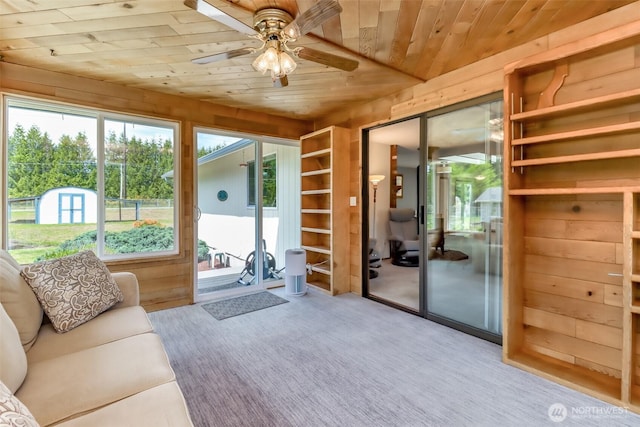 view of sunroom