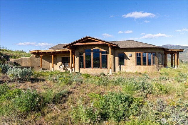 3B Johnny Haase Ln, Winthrop, WA 98862 - back of house with stucco siding