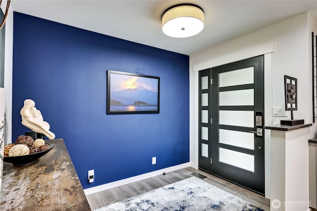30 Hemlock Ct, Port Townsend, WA 98368 - entryway featuring wood finished floors and baseboards