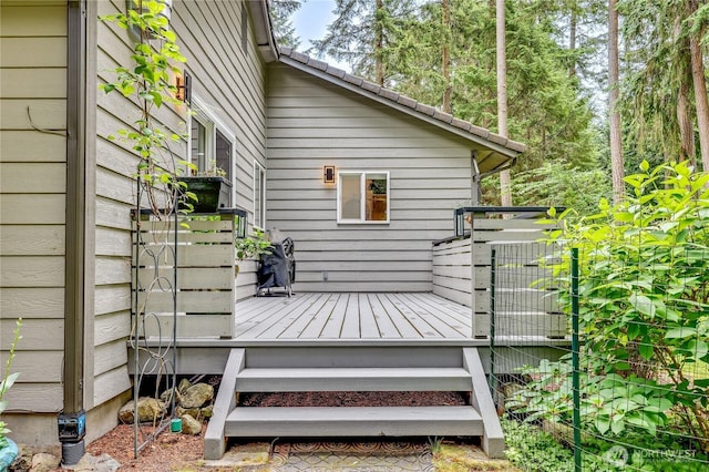 30 Hemlock Ct, Port Townsend, WA 98368 - view of wooden deck
