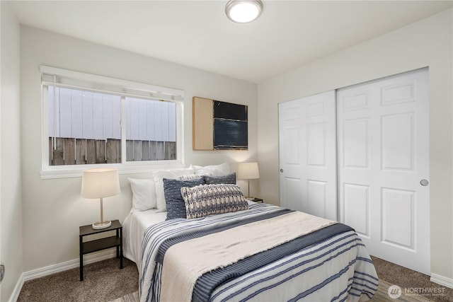 12408 1st Ave SW, Seattle, WA 98146 - carpeted bedroom with a closet and baseboards
