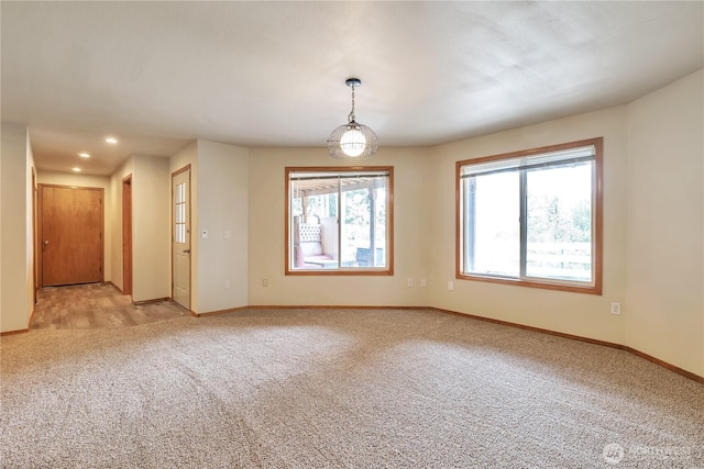 31637 107th Ave SE, Auburn, WA 98092 - empty room featuring light colored carpet, baseboards, and recessed lighting