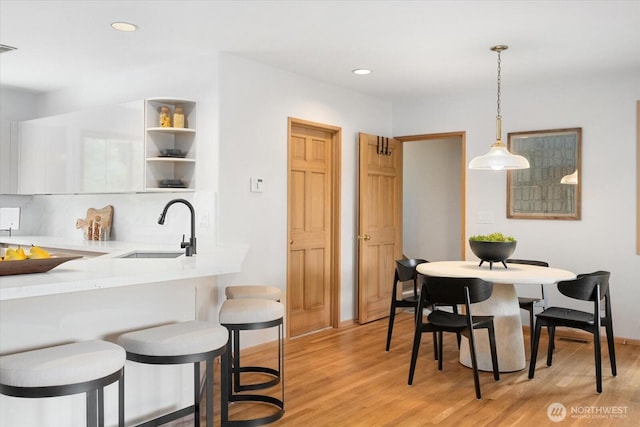 4102 205th Ave SE, Sammamish, WA 98075 - dining space featuring light wood finished floors and recessed lighting