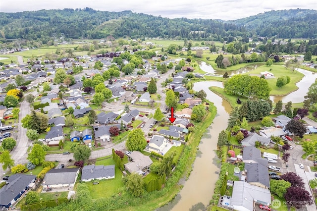 2412 Mulberry St, Longview, WA 98632 - aerial perspective of suburban area featuring a nearby body of water