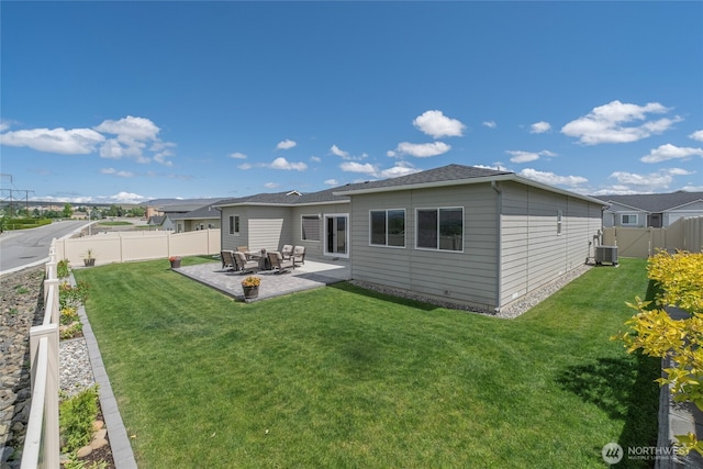 28 S Millbrook, East Wenatchee, WA 98802 - rear view of house featuring central air condition unit and a patio area