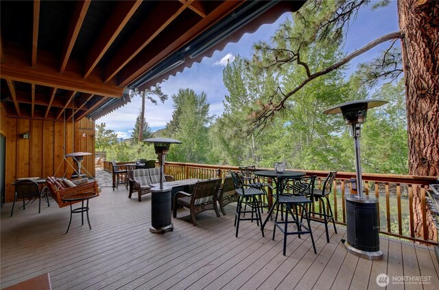 115 Johnson St N Unit 1, 2, 3, Twisp, WA 98856 - deck with outdoor dining area