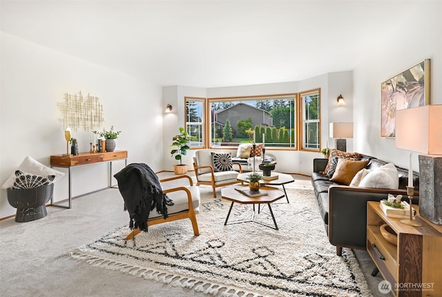 14431 Cascade Dr SE, Snohomish, WA 98296 - living room featuring carpet floors