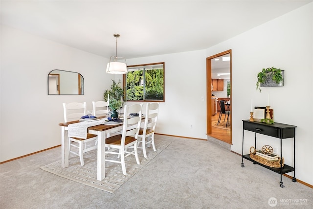 14431 Cascade Dr SE, Snohomish, WA 98296 - dining room with carpet floors and baseboards