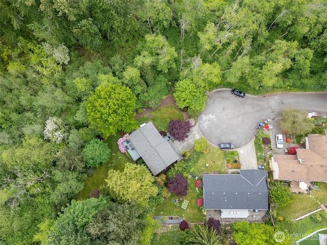 aerial view of property's location
