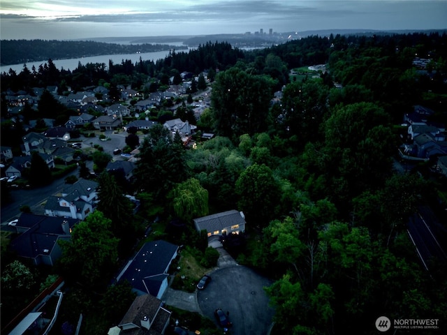 6309 115th Ct SE, Bellevue, WA 98006 - aerial view of property's location featuring a large body of water and nearby suburban area