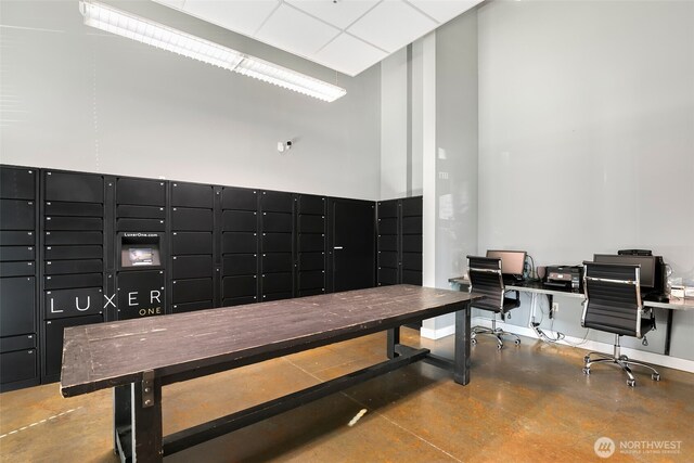 1705 Dock St Unit 520, Tacoma, WA 98402 - view of community featuring a package area and a drop ceiling