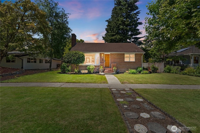1510 N Mason Ave, Tacoma, WA 98406 - ranch-style house featuring a chimney and brick siding