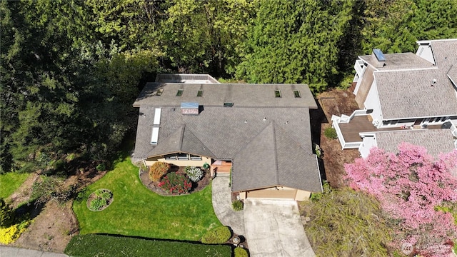 view from above of property