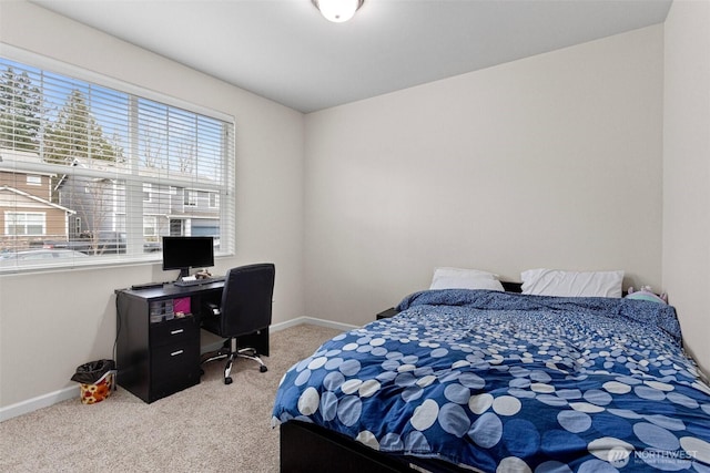14123 67th Ave E, Puyallup, WA 98373 - bedroom featuring light carpet, baseboards, and a desk