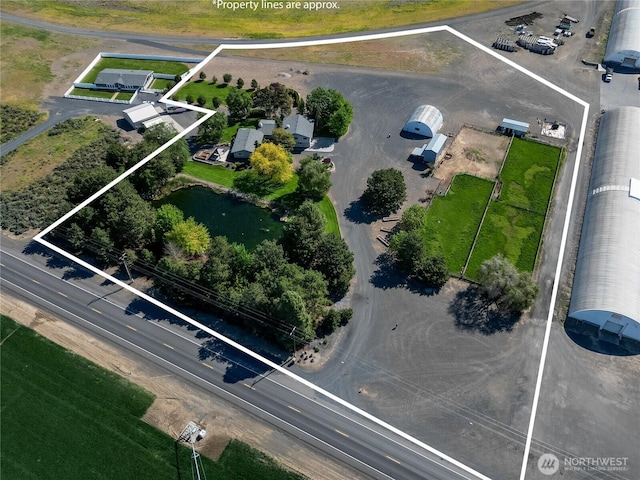 3579 NW Dodson Rd, Ephrata, WA 98823 - aerial overview of property's location featuring property parcel outlined
