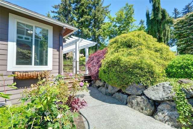 18423 Hawksview Dr, Arlington, WA 98223 - view of property exterior featuring a pergola